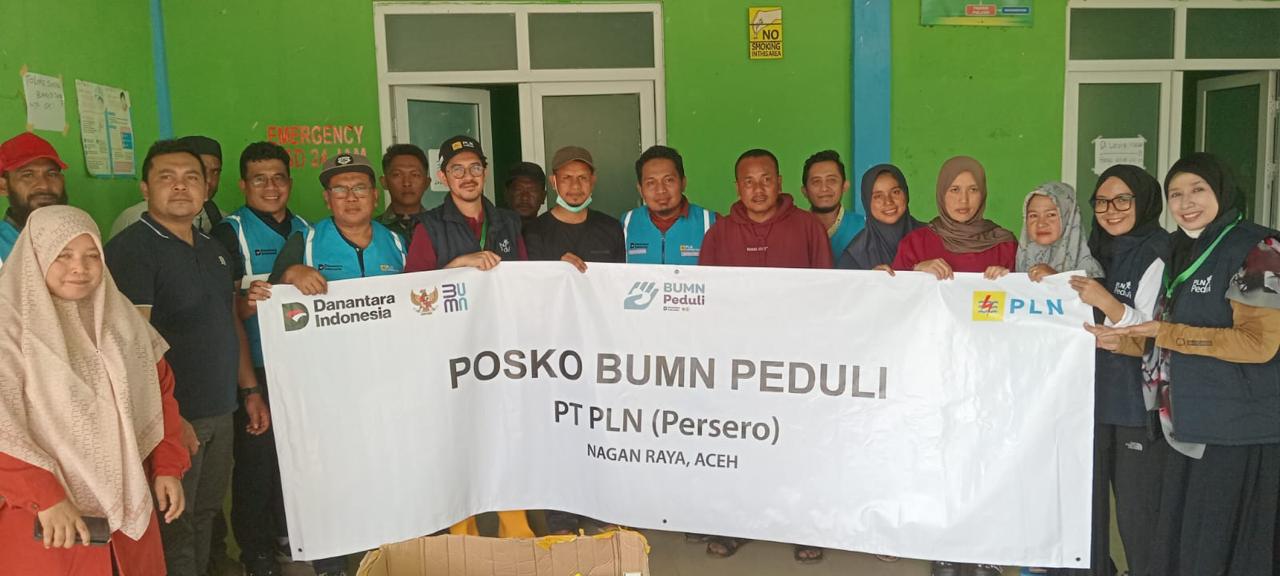 PLN NP Nagan Raya Salurkan Bantuan CSR Obat-obatan untuk Puskesmas Beutong Ateuh
