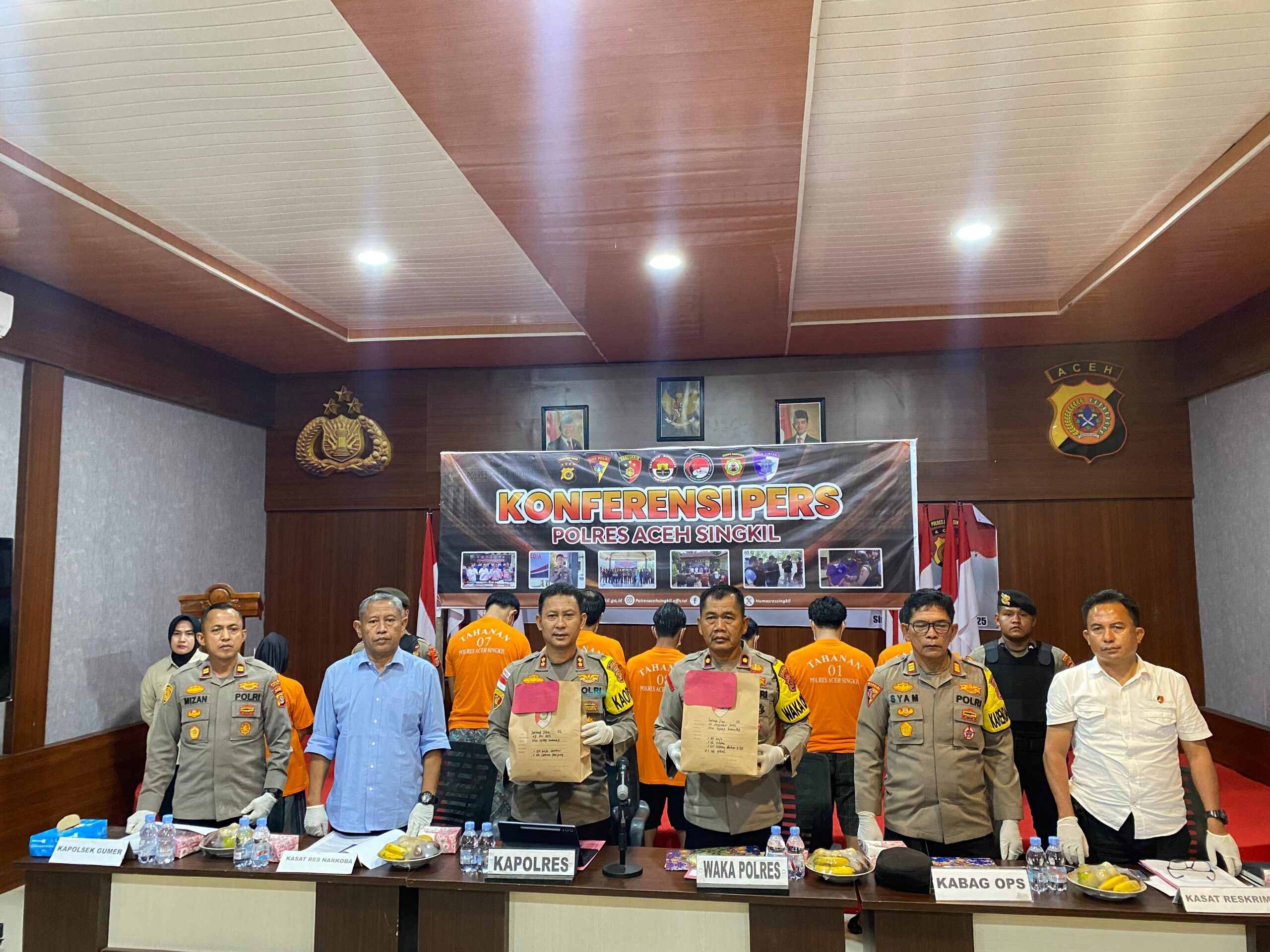 Jelang Tutup Tahun 2025, Lima Kasus Kriminal Diungkap Polres Aceh Singkil
