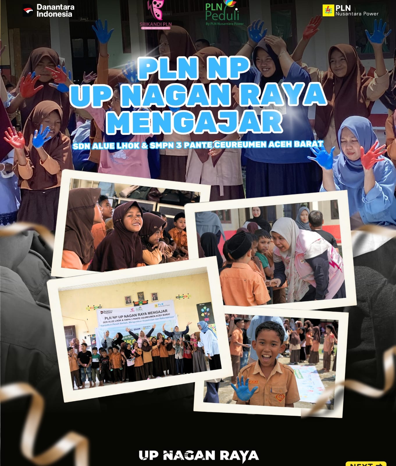 PT PLN Nusantara Power UP Nagan Raya Laksanakan Program PLN Mengajar untuk Siswa Terdampak Banjir di Aceh Barat PT PLN Nusantara Power UP Nagan Raya Laksanakan Program PLN Mengajar untuk Siswa Terdampak Banjir di Aceh Barat